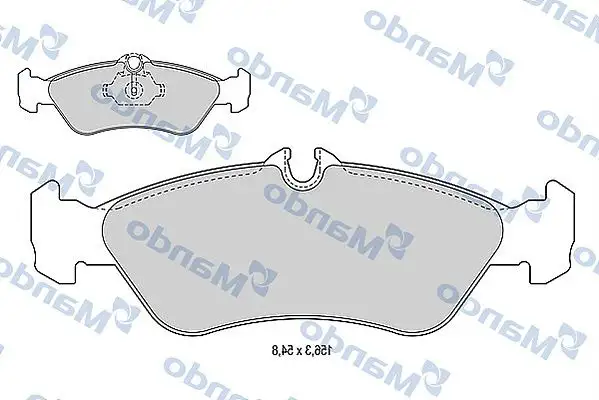 MANDO MBF015013 Arka Fren Balatası A0024206020
