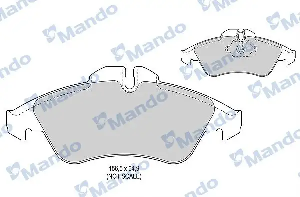 MANDO MBF015014 Ön Fren Balatası