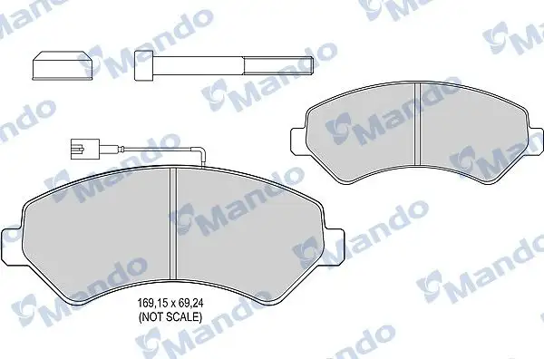 MANDO MBF015039 Ön Fren Balatası