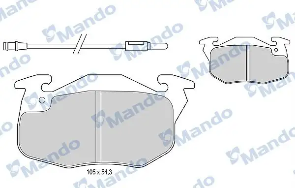 MANDO MBF015113 Ön Fren Balatası