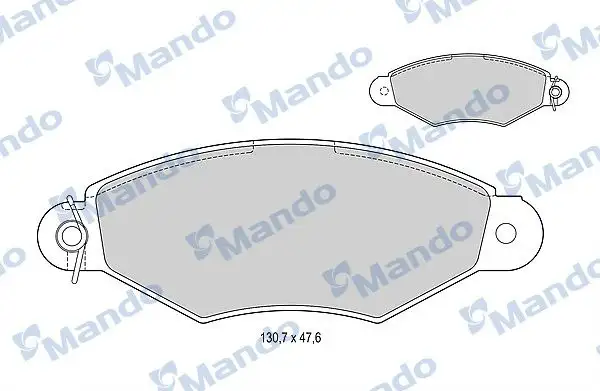 MANDO MBF015129 Arka Fren Balatası