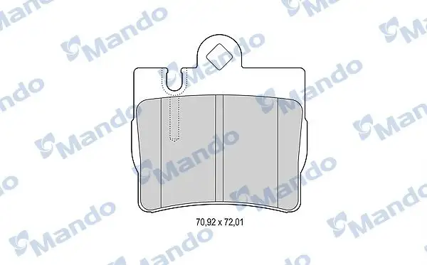 MANDO MBF015155 Arka Fren Balatası A0034201920