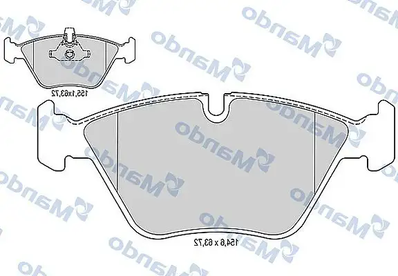 MANDO MBF015212 Ön Fren Balatası