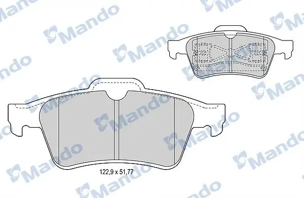 MANDO MBF015221 Arka Fren Balatası