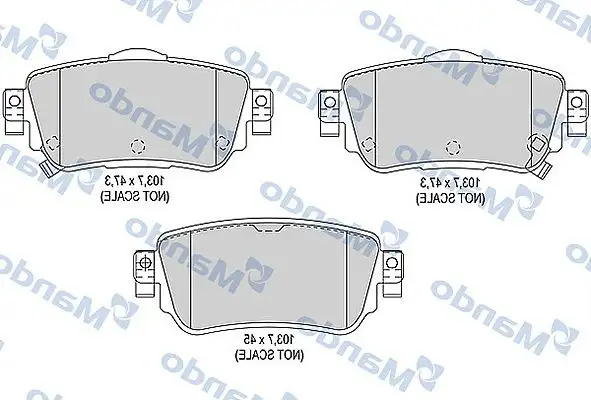 MANDO MBF015290 Arka Fren Balatası