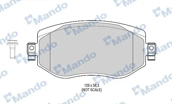 MANDO MBF015304 Ön Fren Balatası 410603407R