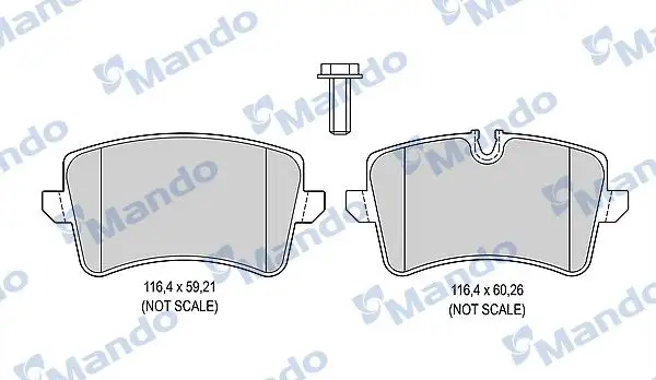 MANDO MBF015384 Arka Fren Balatası 4H0698451A
