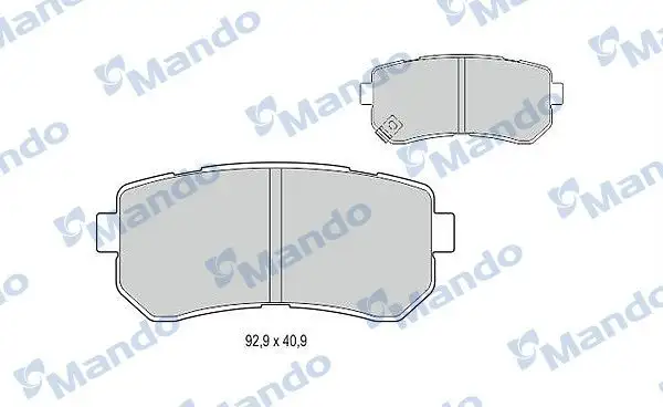 MANDO MBF015963 Arka Fren Balatası 58302D7A00