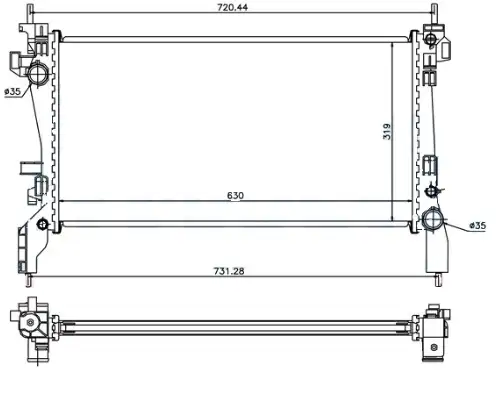 ORIS MFI033034 Radyatör 1330Y1