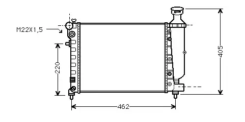 ORIS MPE230023 Radyatör 1301SQ