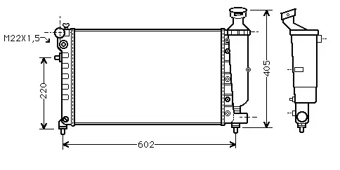 ORIS MPE234023 Radyatör 133029