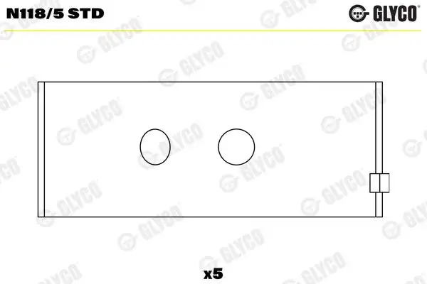 GLYCO N118/5-STD Eksantrik Yatağı 056103652