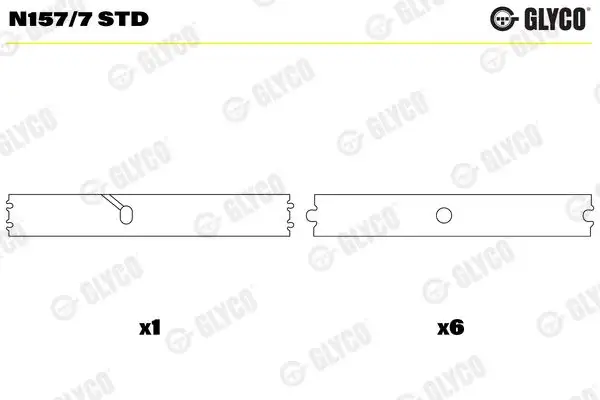 GLYCO N157/7-STD Eksantrik Yatağı