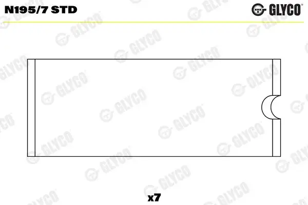 GLYCO N195/7-STD Eksantrik Yatağı 1365744