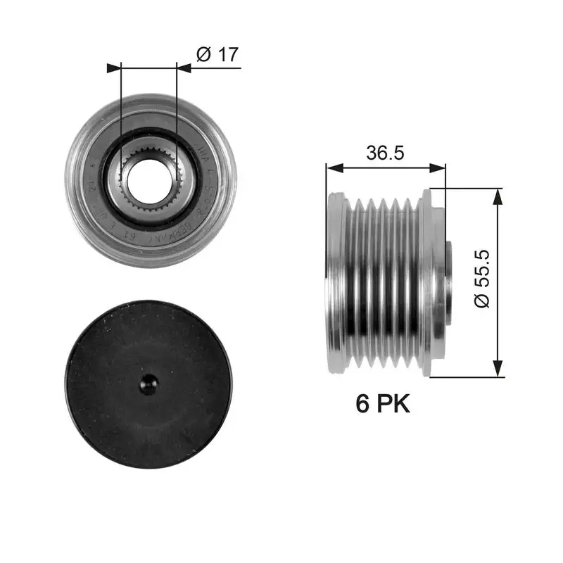 GATES OAP7049 Alternatör Kasnağı