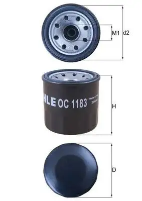 MAHLE OC1183 Yağ Filtresi