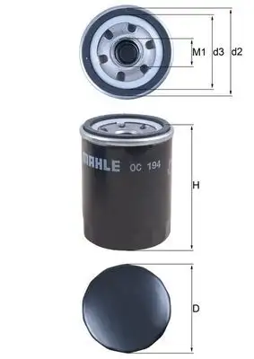 MAHLE OC194 Yağ Filtresi