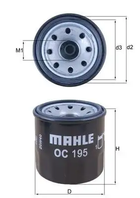 MAHLE OC195 Yağ Filtresi