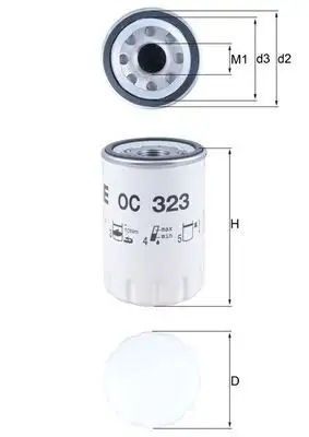 MAHLE OC323 Yağ Filtresi