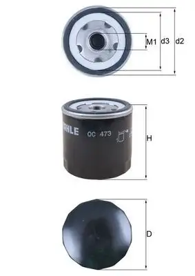 MAHLE OC473 Yağ Filtresi