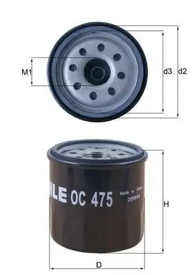 MAHLE OC475 Yağ Filtresi