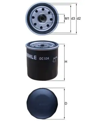 MAHLE OC534 Yağ Filtresi