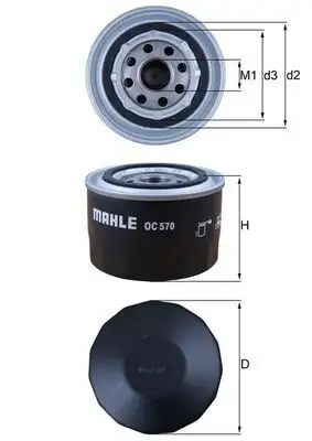 MAHLE OC570 Yağ Filtresi