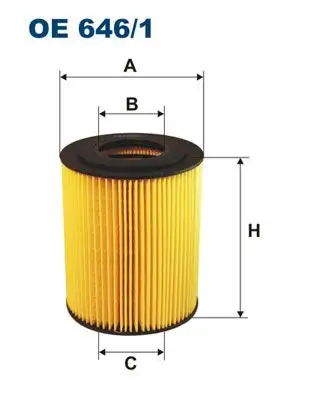FILTRON OE646/1 Yağ Filtresi 51055040098