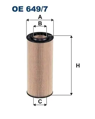 FILTRON OE649/7 Yağ Filtresi 11427787697