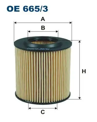 FILTRON OE665/3 Yağ Filtresi
