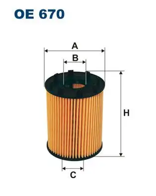 FILTRON OE670 Yağ Filtresi