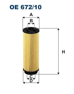 FILTRON OE672/10 Yağ Filtresi