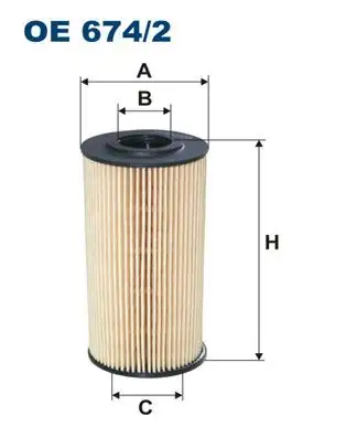 FILTRON OE674/2 Yağ Filtresi 263202A001