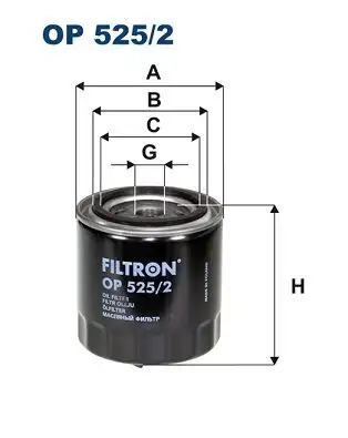 FILTRON OP525/2 Yağ Filtresi 030115561C