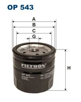 FILTRON OP543 Yağ Filtresi