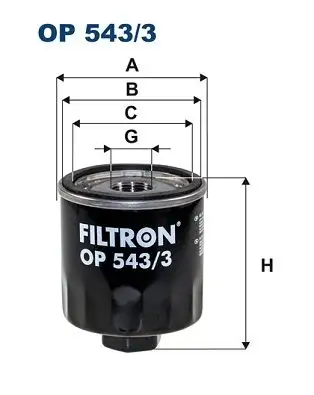 FILTRON OP543/3 Yağ Filtresi 2027438