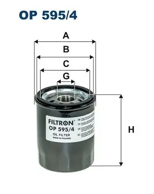 FILTRON OP595/4 Yağ Filtresi