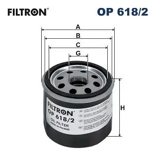 FILTRON OP618/2 Yağ Filtresi 9091510009