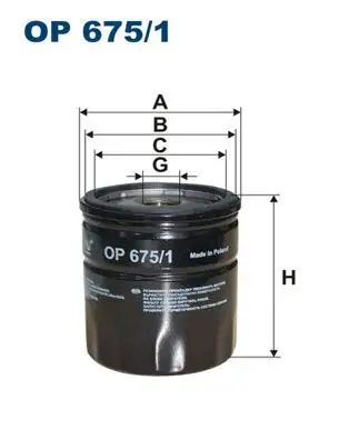 FILTRON OP675/1 Yağ Filtresi