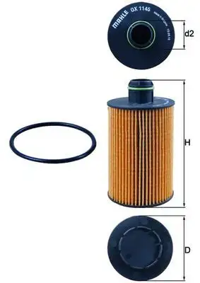 MAHLE OX1145D Yağ Filtresi