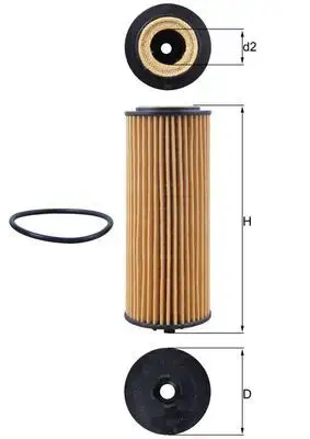 MAHLE OX1162D Yağ Filtresi A2781840125