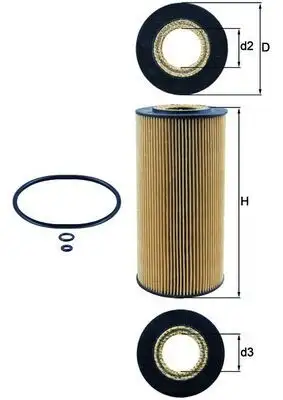 MAHLE OX123/1D Yağ Filtresi