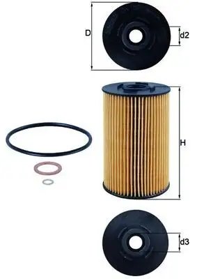 MAHLE OX150D Yağ Filtresi