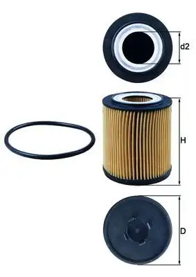 MAHLE OX182D Yağ Filtresi