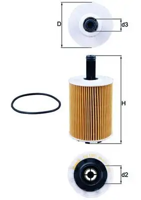 MAHLE OX188D Yağ Filtresi