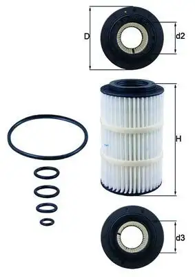 MAHLE OX345/7D Yağ Filtresi