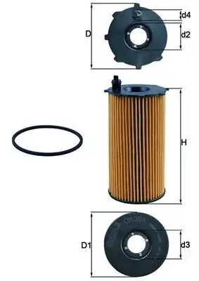 MAHLE OX354D Yağ Filtresi