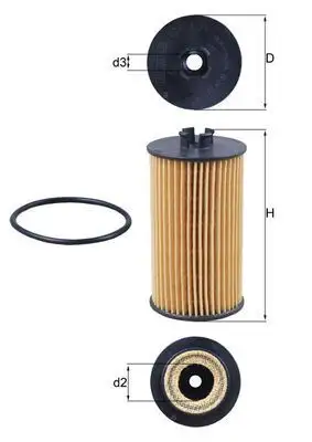 MAHLE OX401D Yağ Filtresi