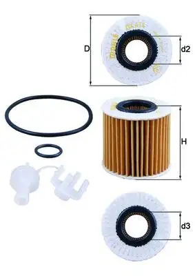 MAHLE OX414D1 Yağ Filtresi