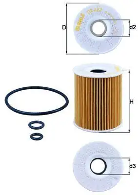 MAHLE OX422D Yağ Filtresi 03P115562